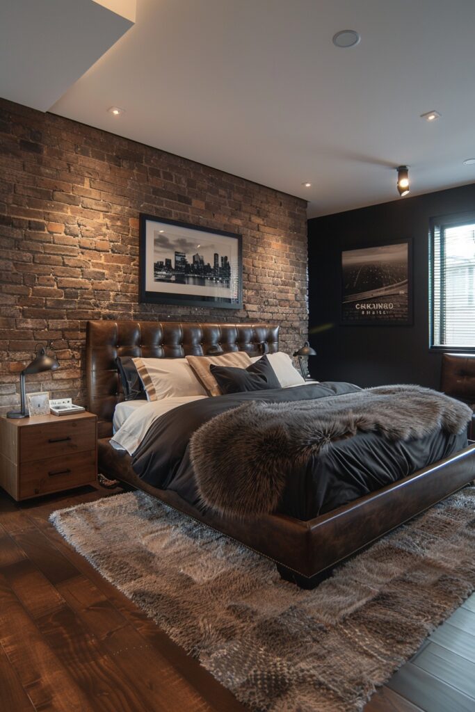 Streamlined Bachelor Urban Bedrooms