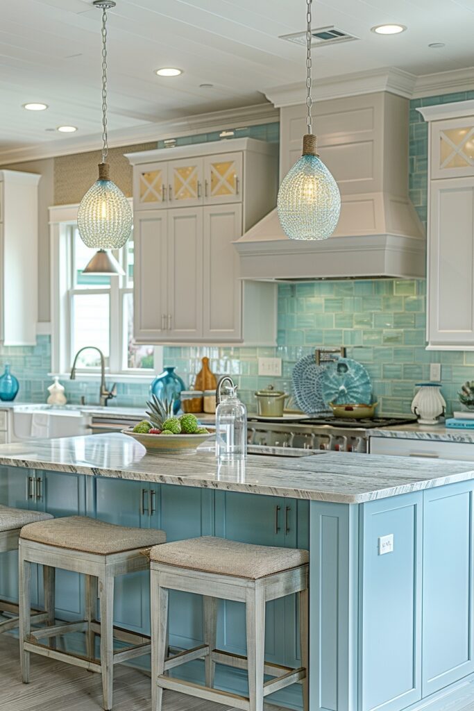 Tranquil Coastal Kitchen Designs