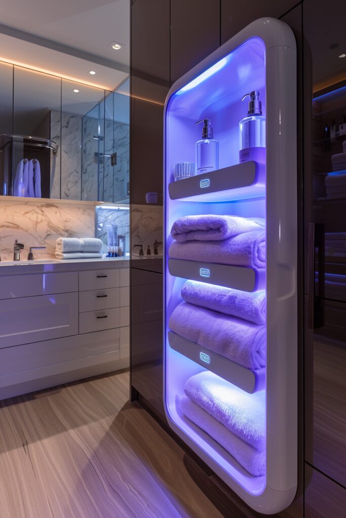 Ultraviolet Sanitizing Bathroom Cabinets