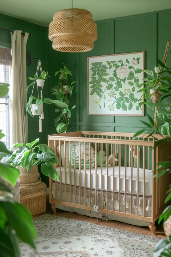 Verdant Oasis Boho Nursery