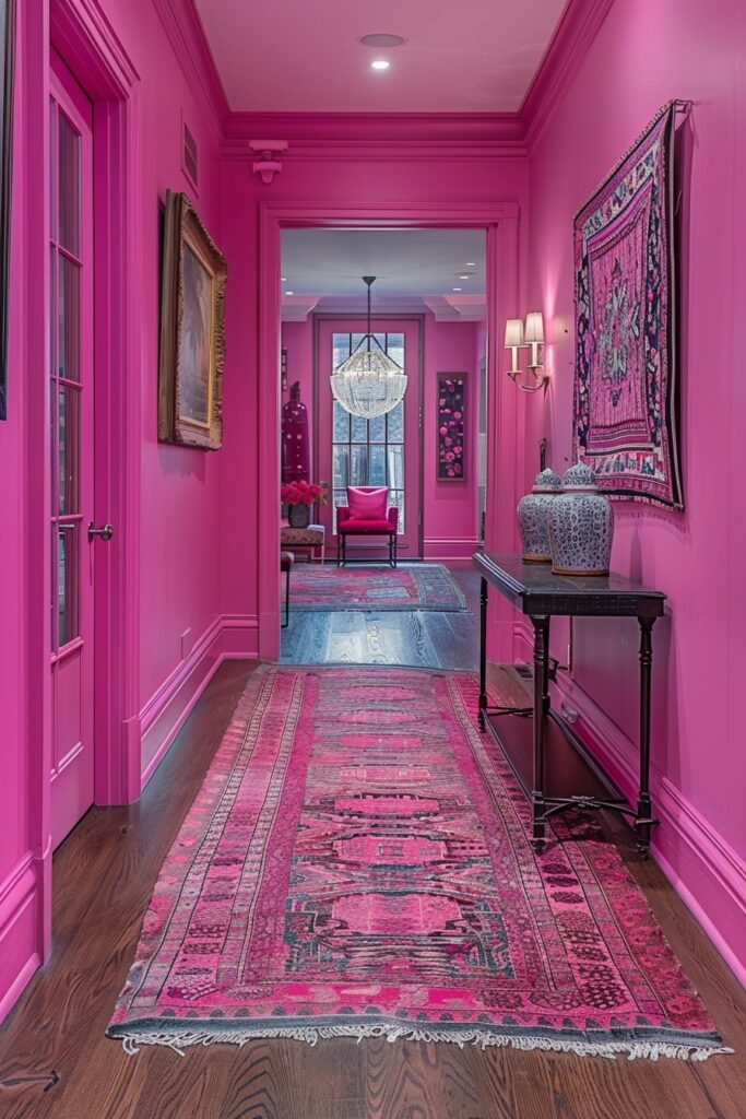 Welcoming Pink Hallways