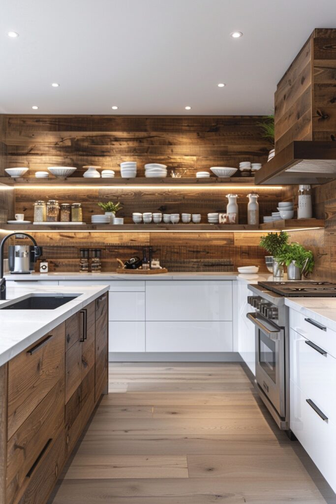 Wood Accents in Contemporary Kitchen Design