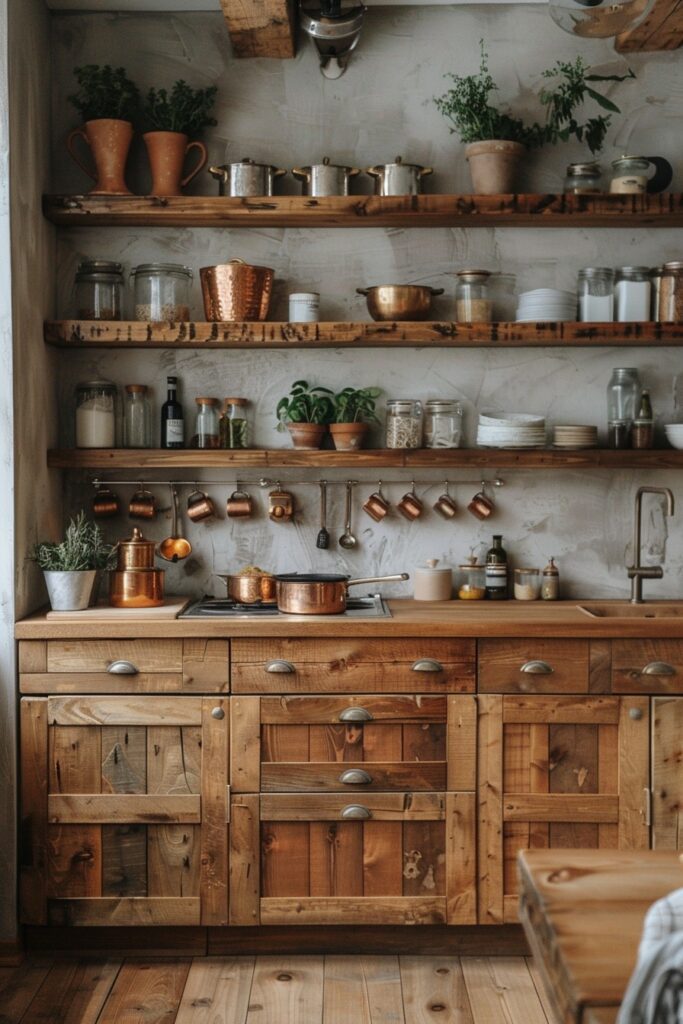 Wood-Infused Small Kitchen Design