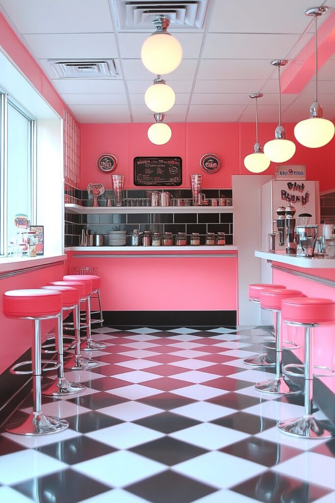 50s Diner Vibes with Modern Touch