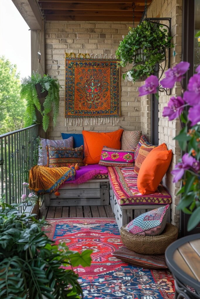 Afrohemian Chic Balcony Ideas