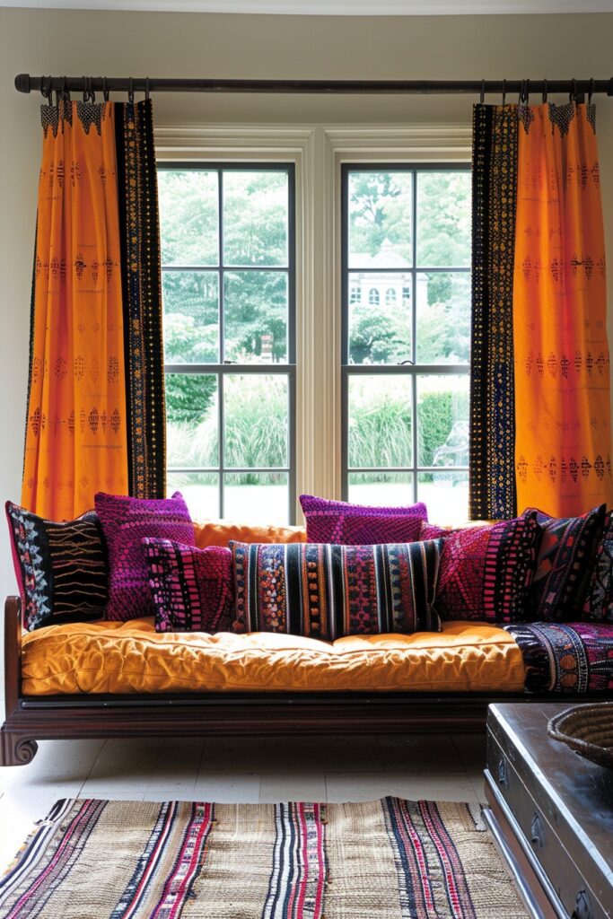 Afrohemian Window Treatment Ideas