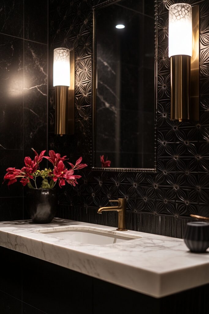 Art Deco Luxe Washroom