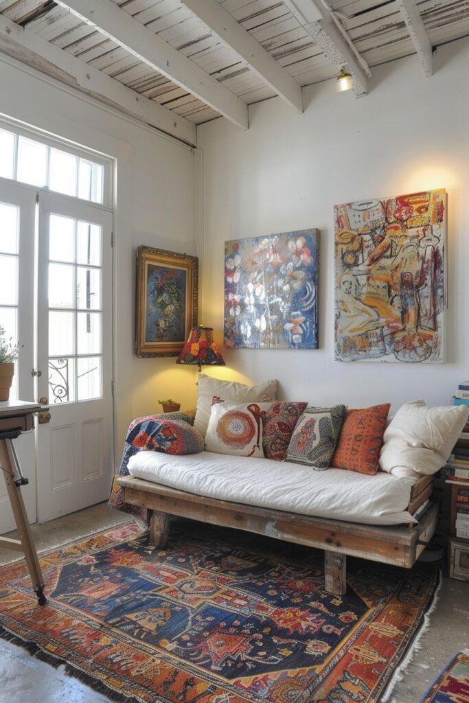 Art-Inspired Guest Room