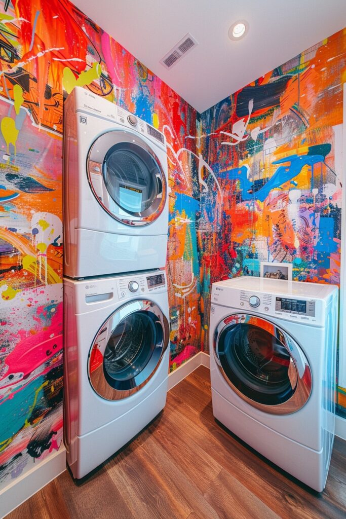 Artistic Laundry Expression