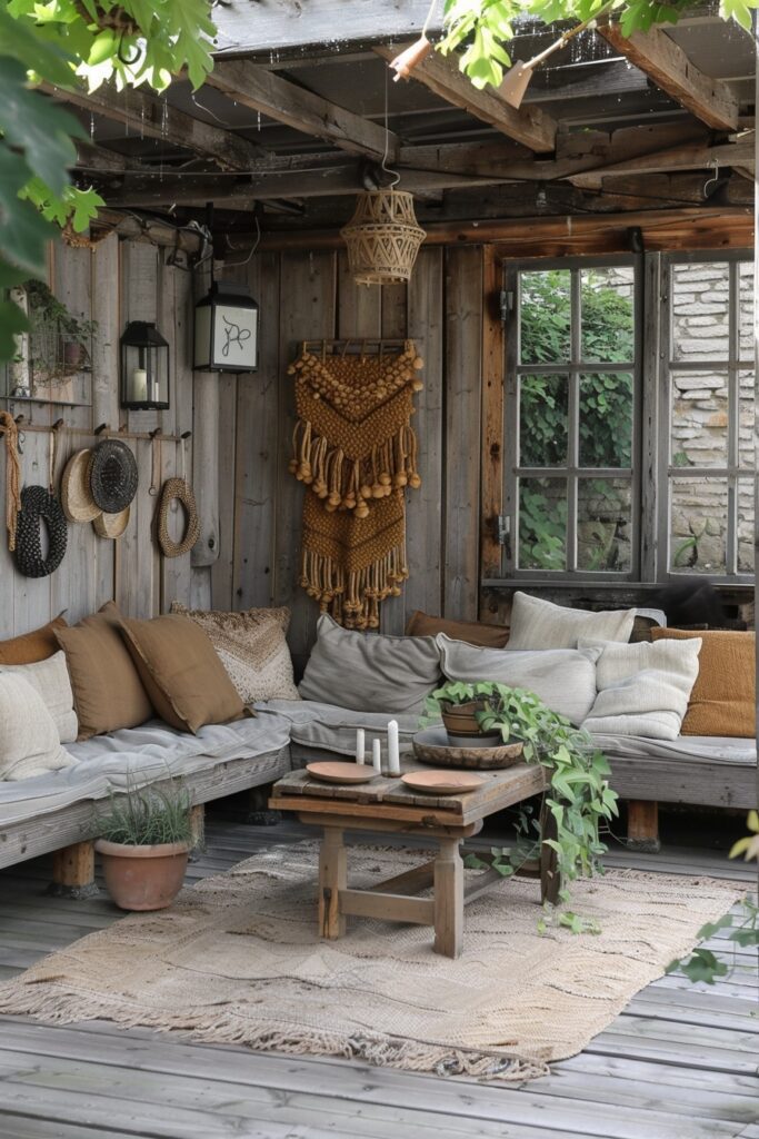 Artistic Scandi Boho Patio Touches