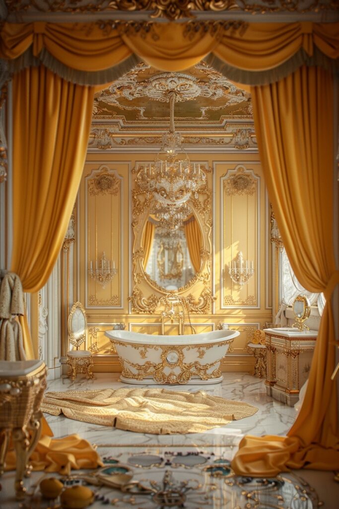 Baroque Yellow Elegance