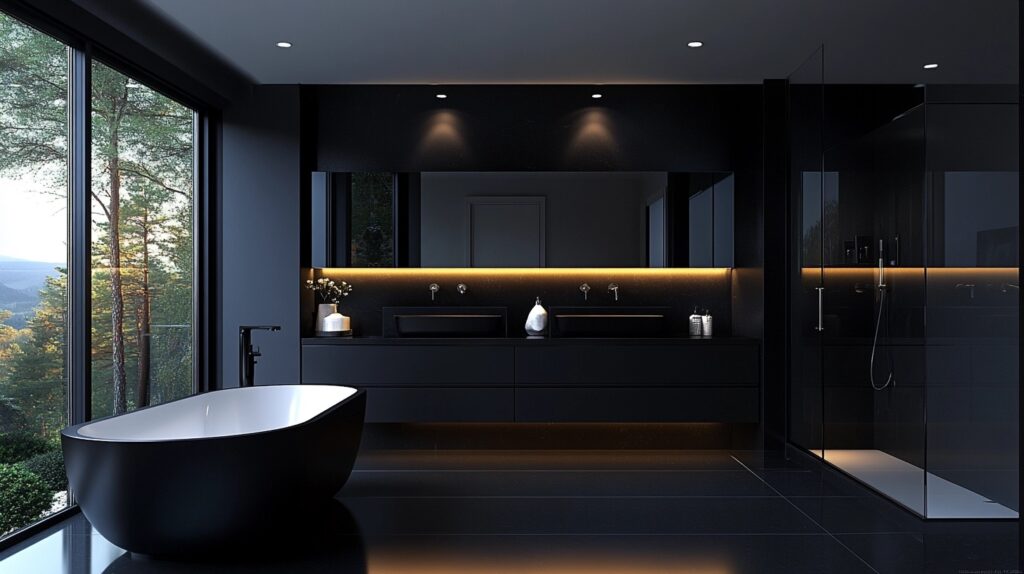 Black Bathroom Decor