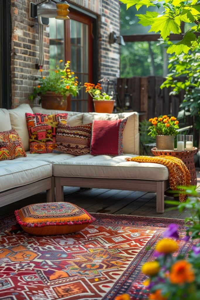 Boho Accents in Scandi Patios