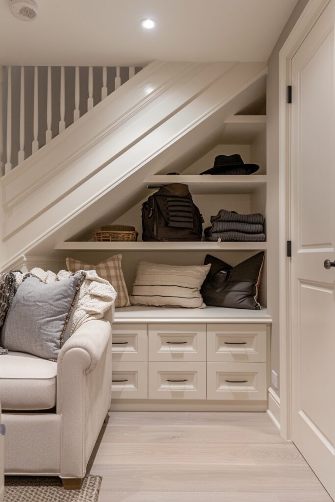 Compact Closet Under Stairs