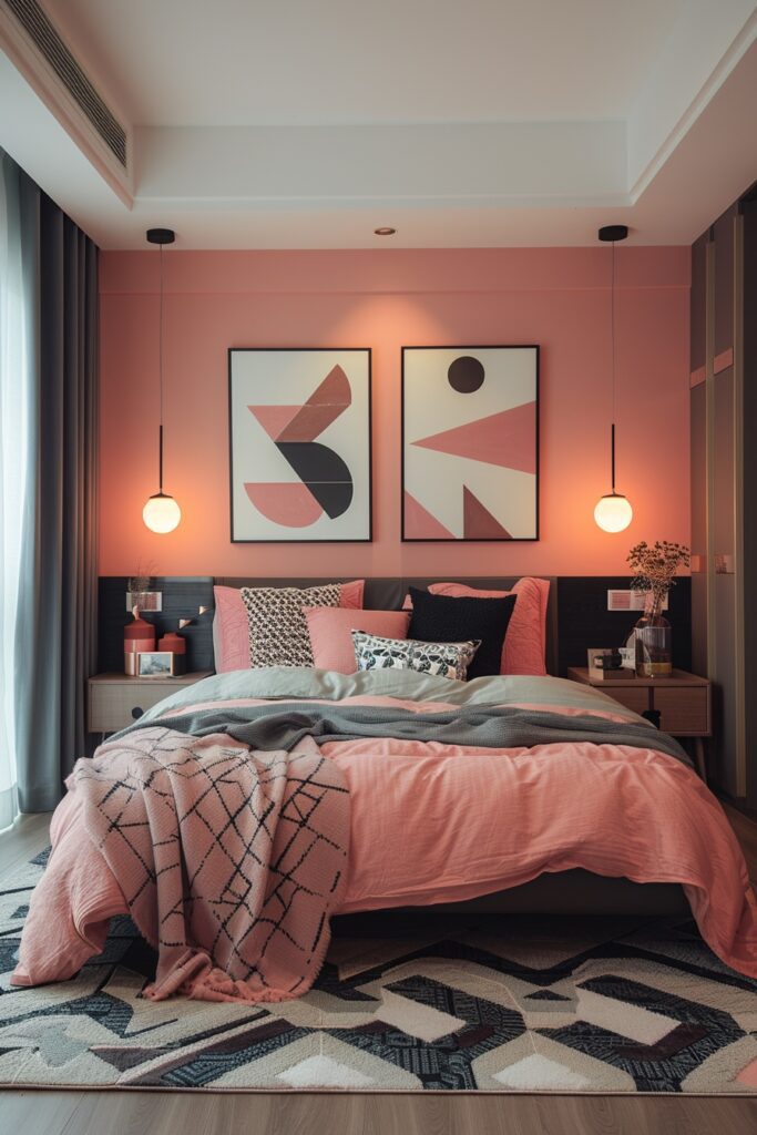 Contemporary Pink and Black Style