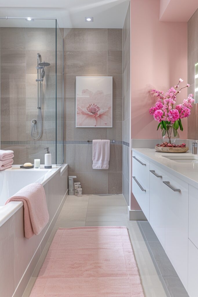 Contemporary Pink and Gray