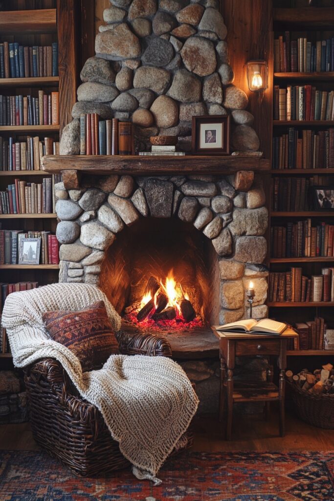 Cozy Fireplace Nook