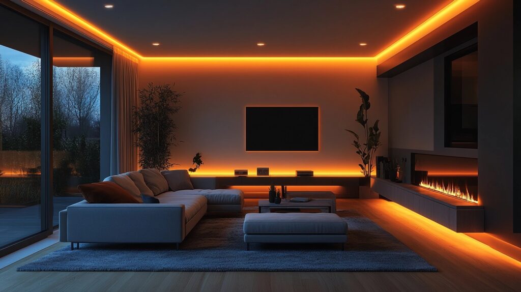 Cozy Lighting Living Room