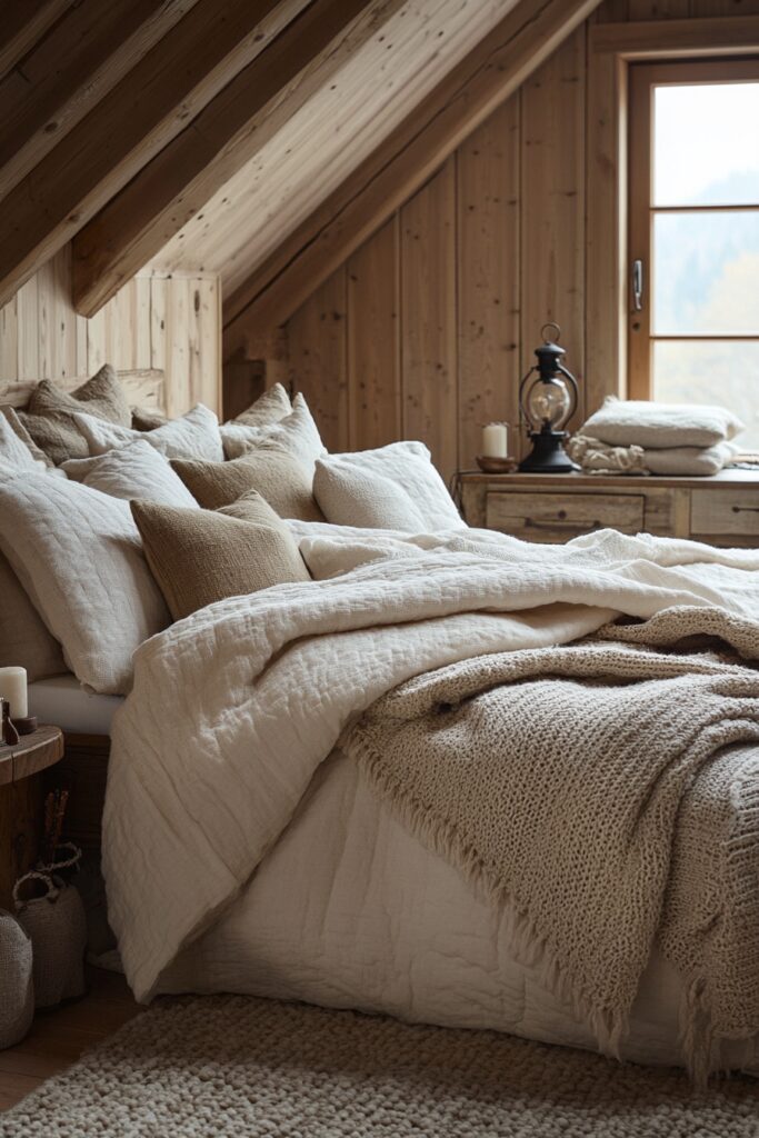 Cozy Textiles for Cabin Feel