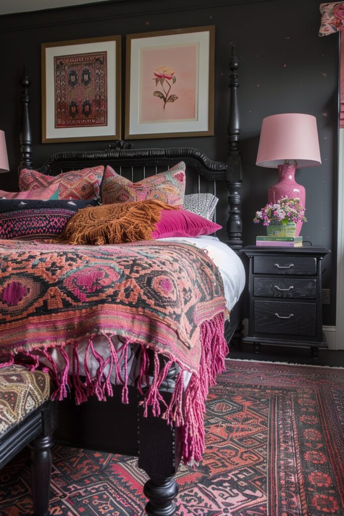 Eclectic Pink and Black Mix