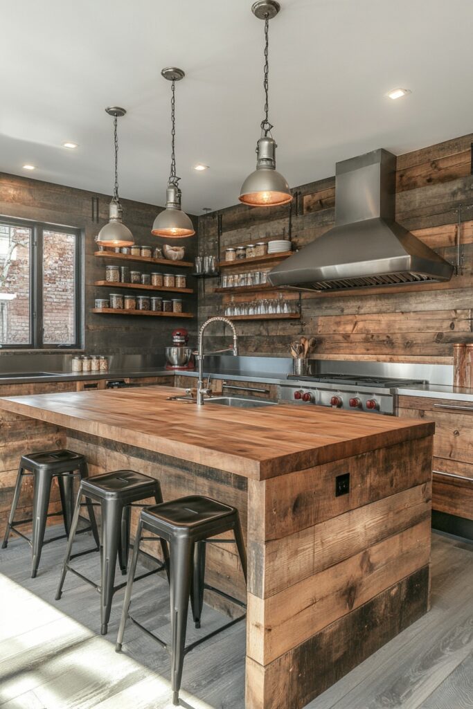 Eco-Friendly Wood Chef’s Kitchen