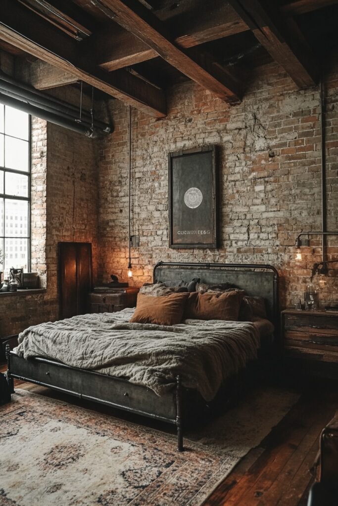 Eco-Industrial Bedroom