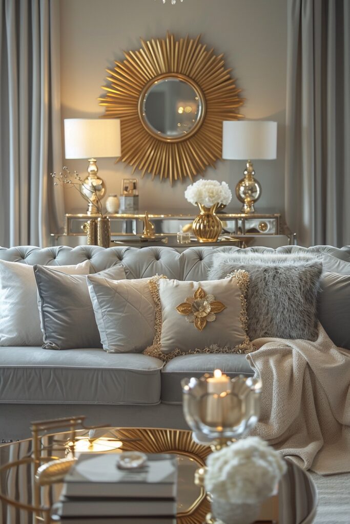 Gold and Grey Glamour