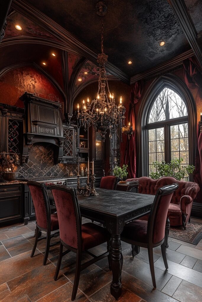 Gothic Haunted Hearth Kitchen