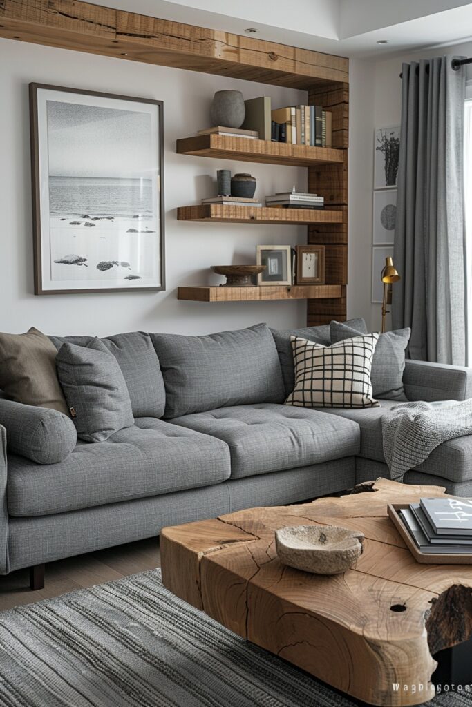 Grey with Wooden Warmth