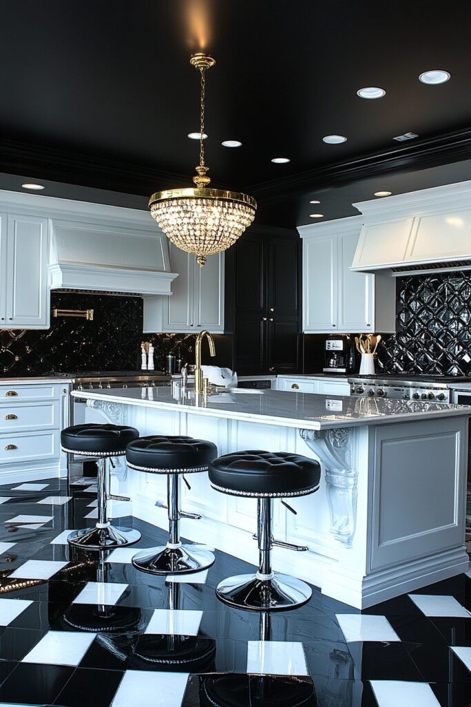 Hollywood Glamour in a Modern Kitchen