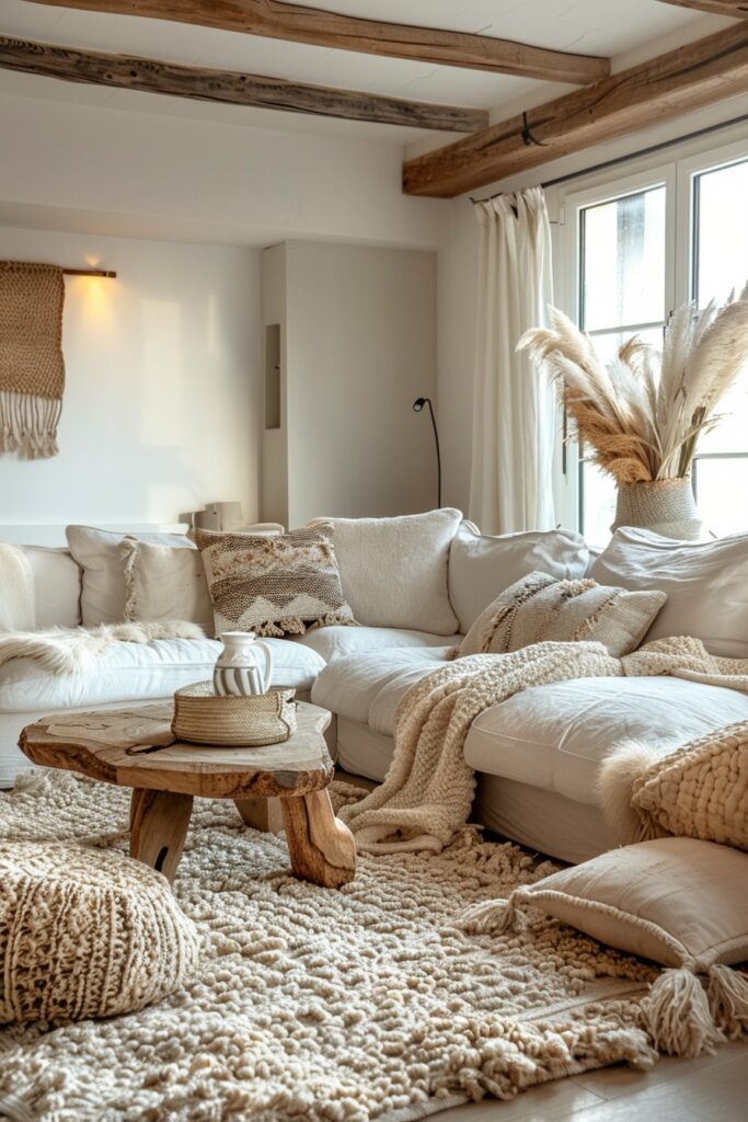 scandi boho living room