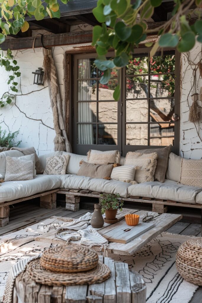 Layered Scandi Boho Patio Textures