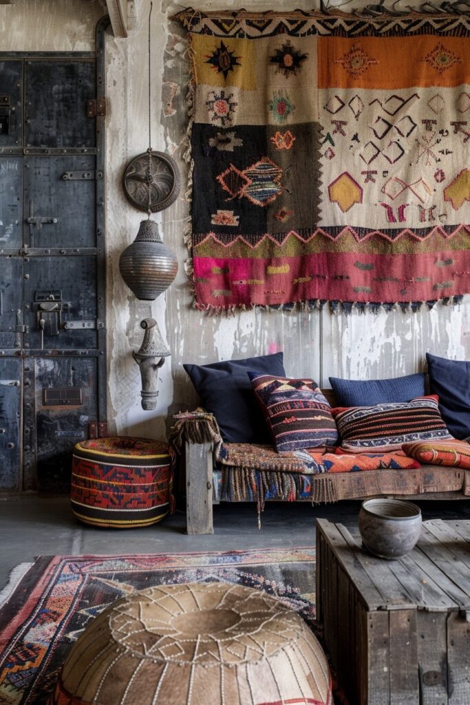 Layering Textures in Afrohemian Decor