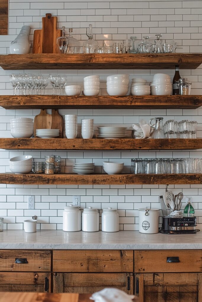 Open Kitchen Shelving