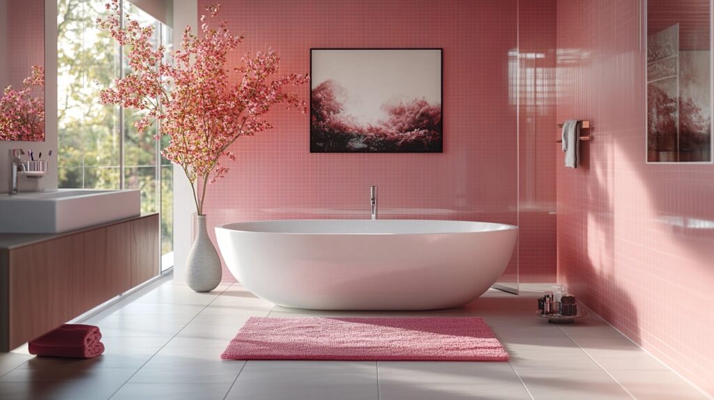 Pink Bathroom Decor