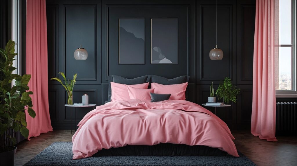 Pink and Black Bedroom Ideas