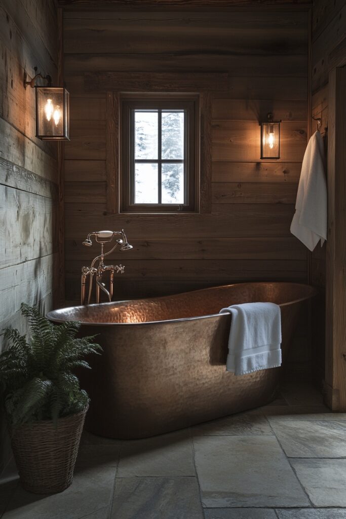 Rustic Luxe Bathrooms