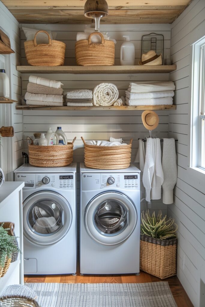 Scandinavian Laundry Nook