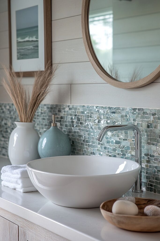 Seaglass Backsplash