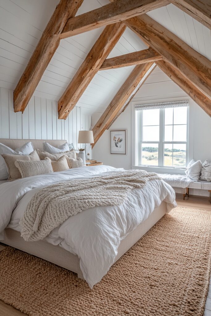 coastal farmhouse bedroom