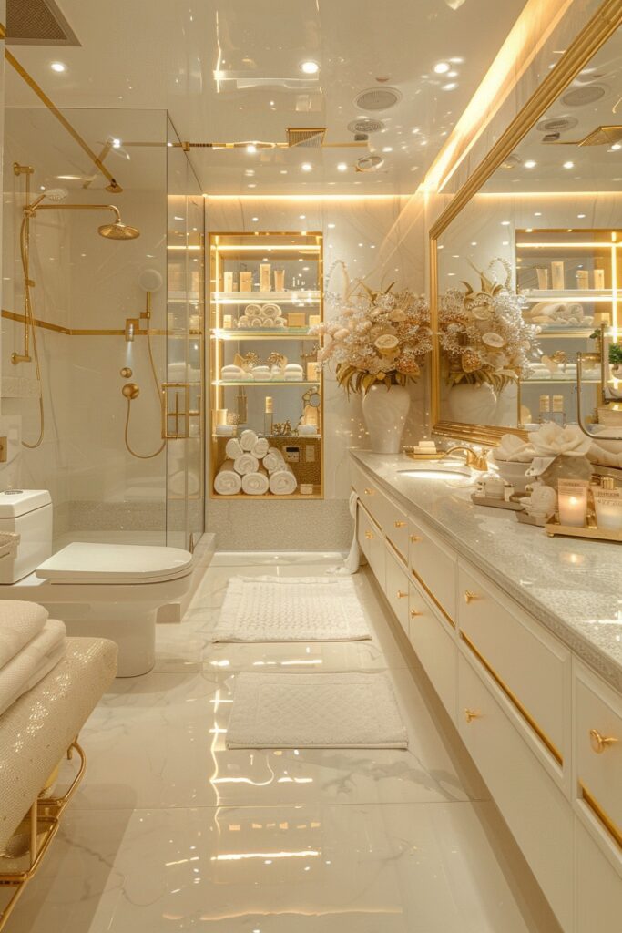 Gold Bathroom Decor