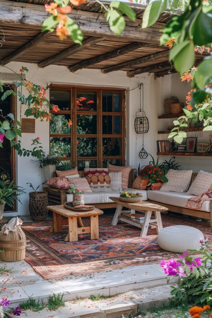 Simple Scandi Meets Boho Patio Style