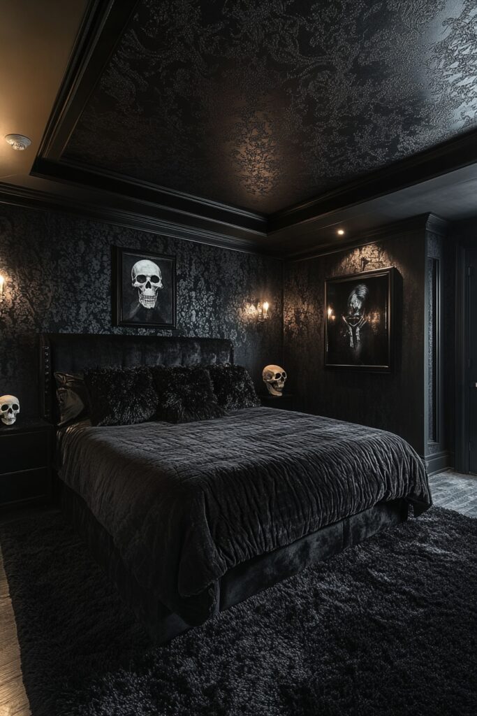 Skulls and Silhouettes Sleep Space