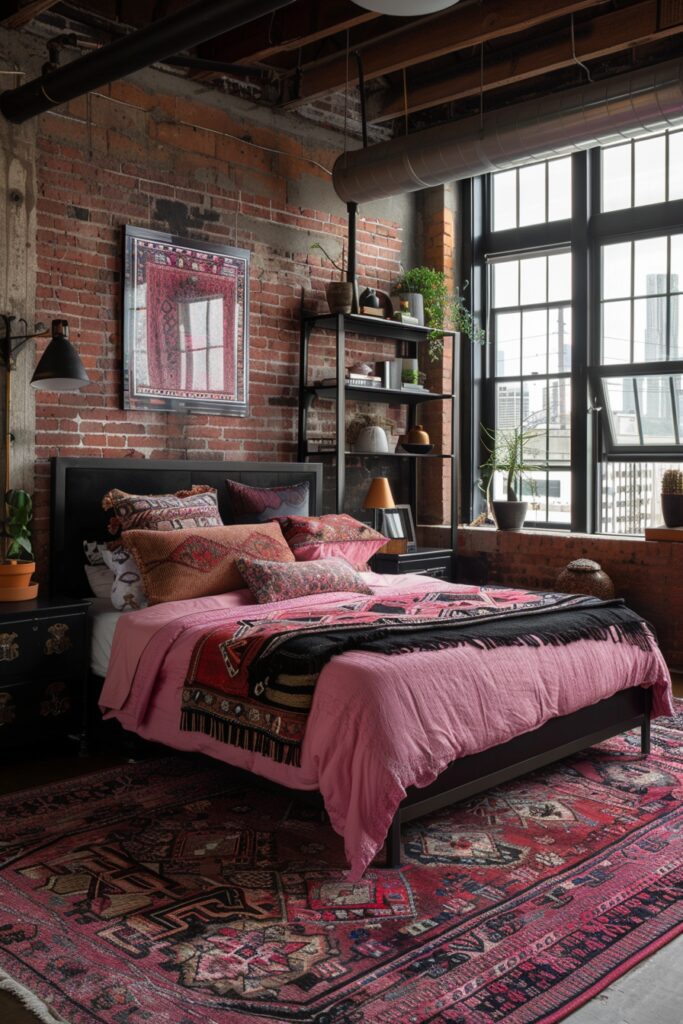 Urban Loft Pink and Black Design