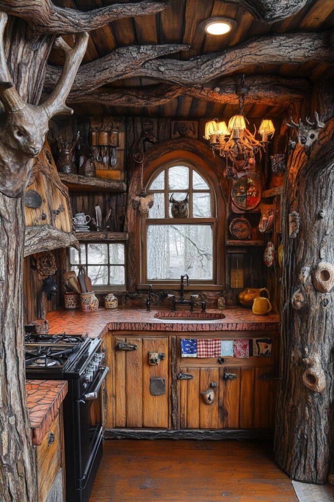 Whimsical Woodsman Kitchen