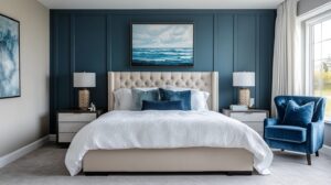 coastal farmhouse bedroom