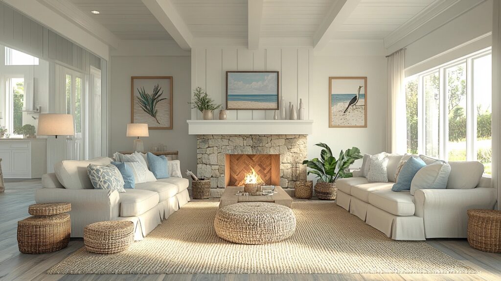 coastal farmhouse decor