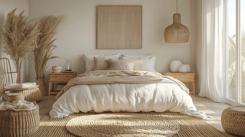 scandi boho bedroom