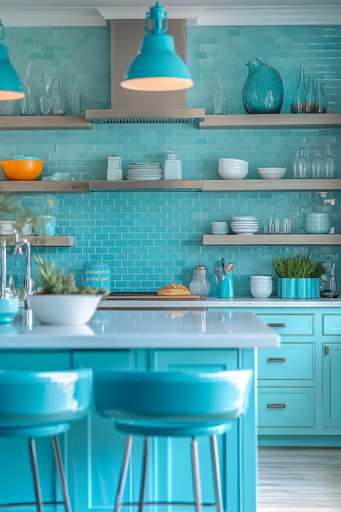 Aqua Dream Boho Kitchen