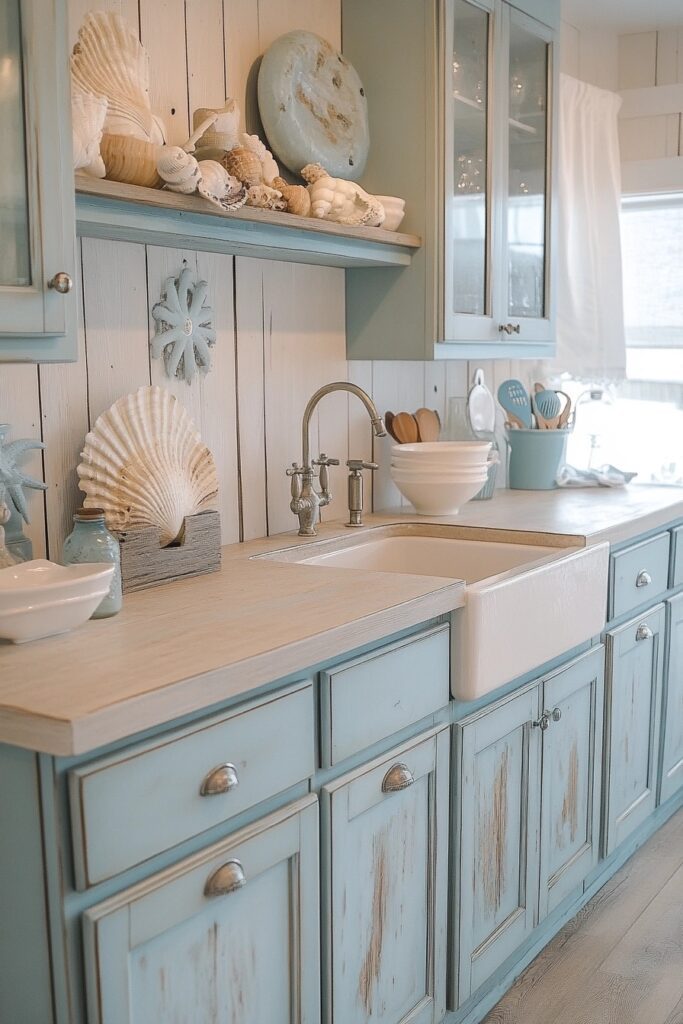 Beachcomber’s Delight Coastal Boho Kitchen